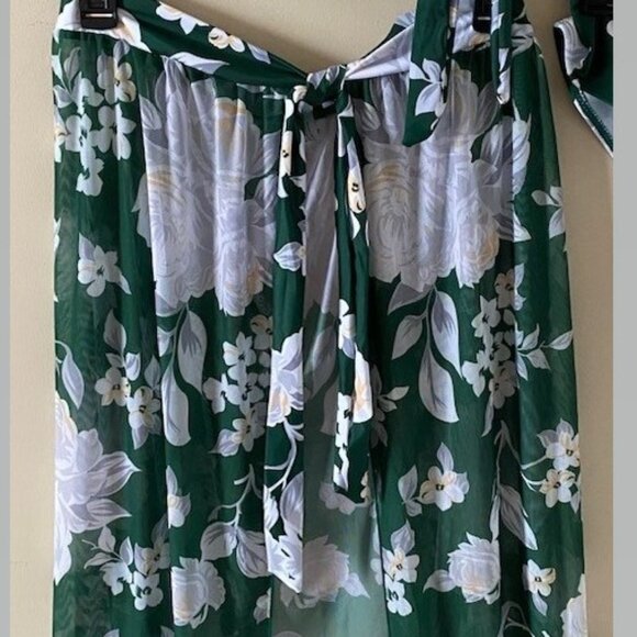 3-Piece Green Floral Swim Set - Picture 5 of 5